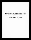 The East Carolinian, January 27, 2004, No Issue Published